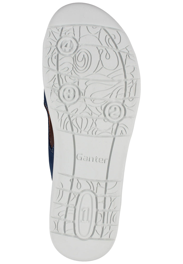 Ganter Pantoletten Nubukleder Blau