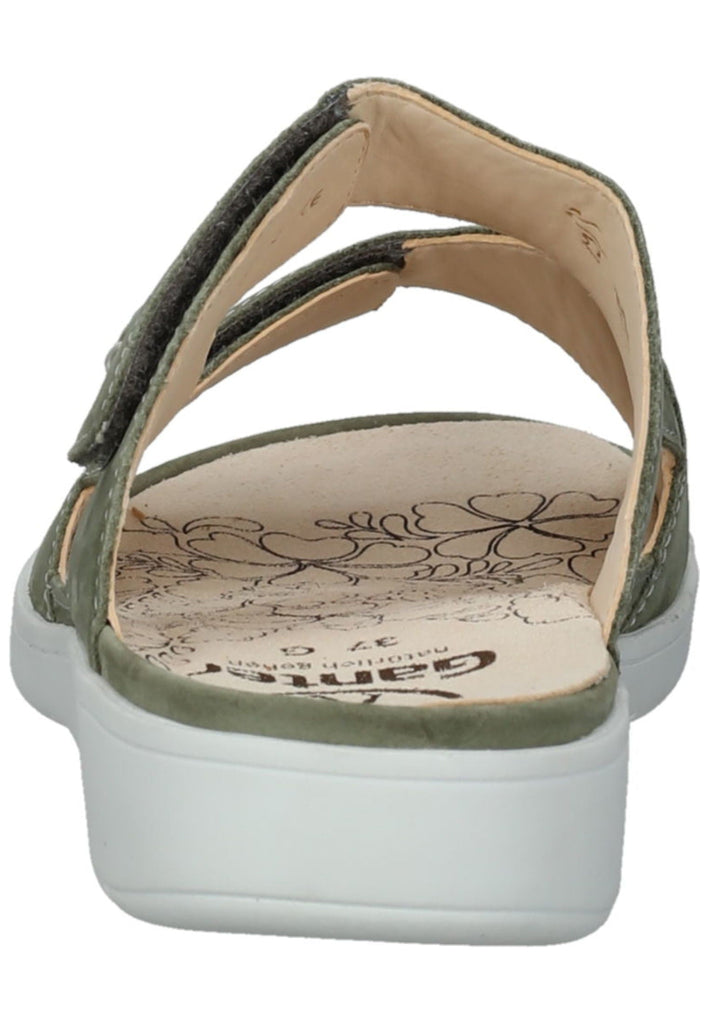 Ganter Pantoletten Nubukleder Grün