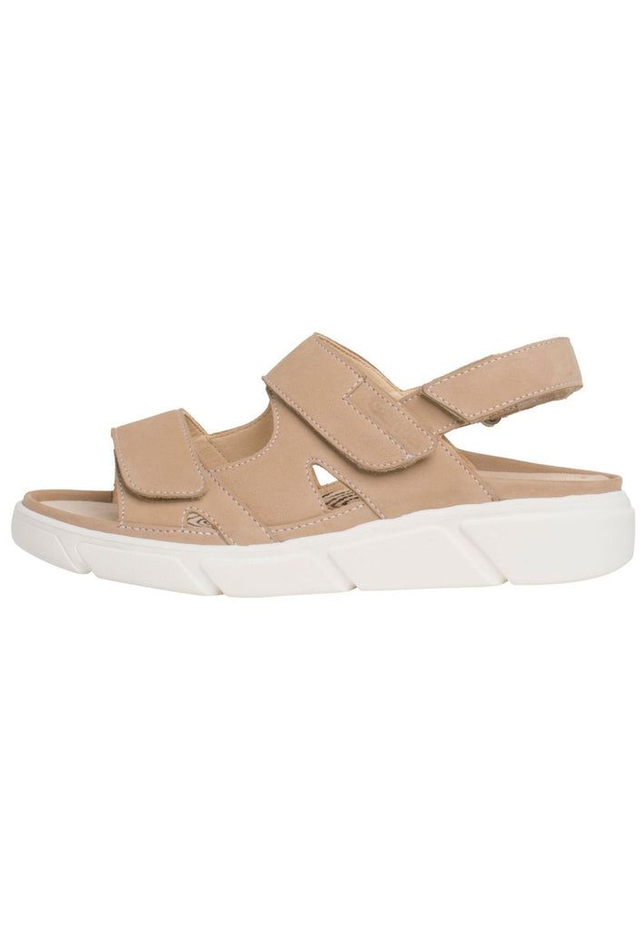 Sandalen Ganter Sandalen Nubukleder Hellbraun