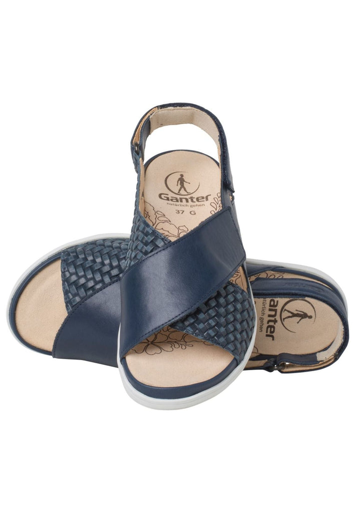 Ganter Sandalen Leder Dunkelblau