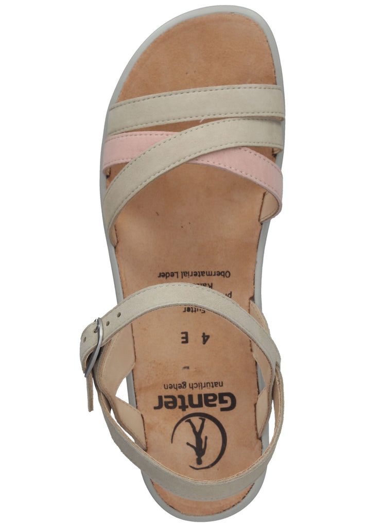 Ganter Sandalen Veloursleder Beige/Rosa