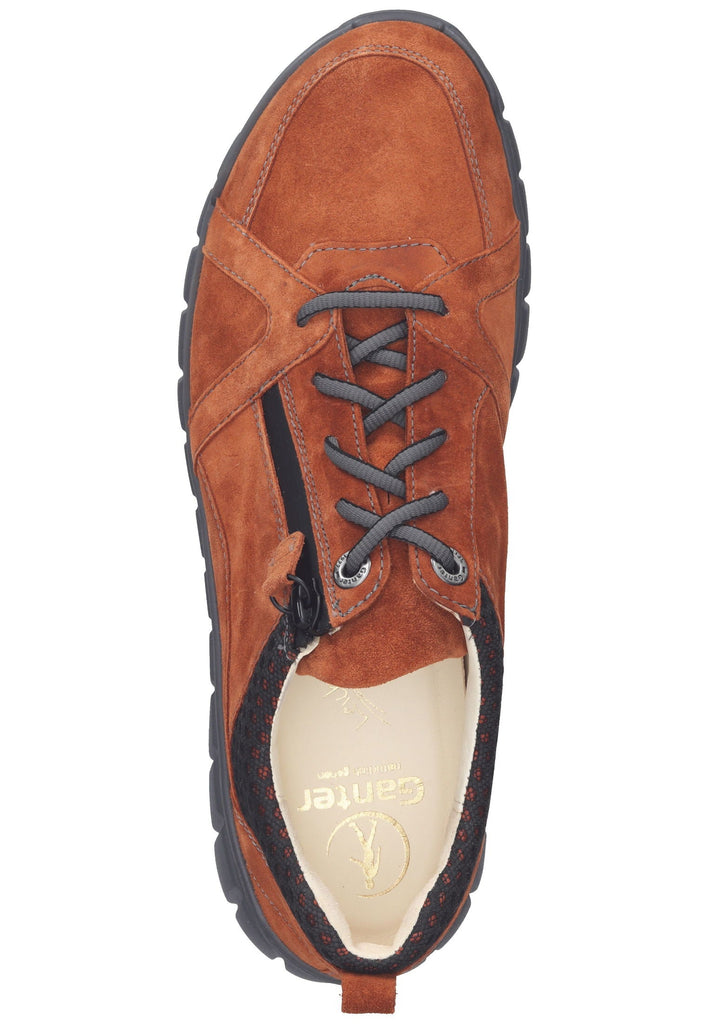 Ganter Sneaker Veloursleder/Mesh Rostbraun
