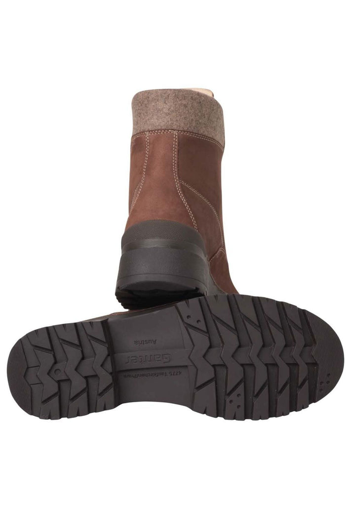 Ganter Stiefelette Leder/Textil Braun/Rot Warmfutter