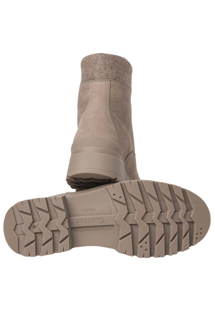 Ganter Stiefelette Leder/Textil Taupe Warmfutter