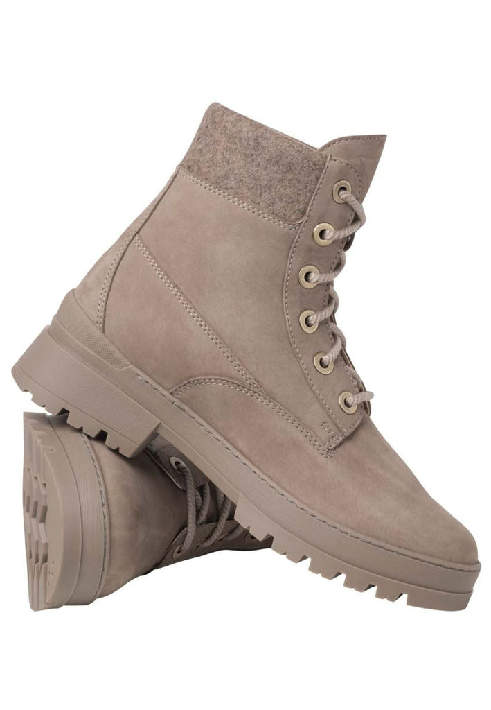 Ganter Stiefelette Leder/Textil Taupe Warmfutter