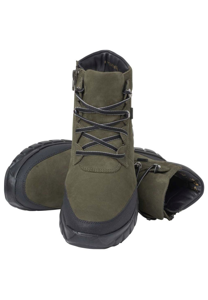 Ganter Stiefelette Nubukleder Olive/Schwarz