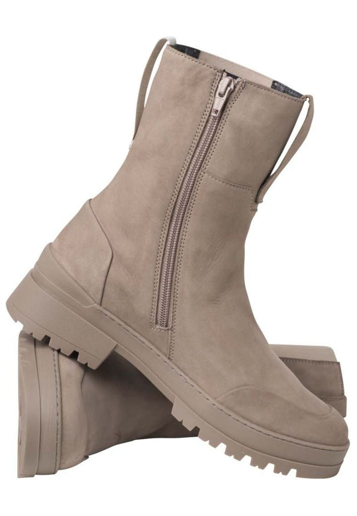 Ganter Stiefelette Nubukleder/Textil Taupe