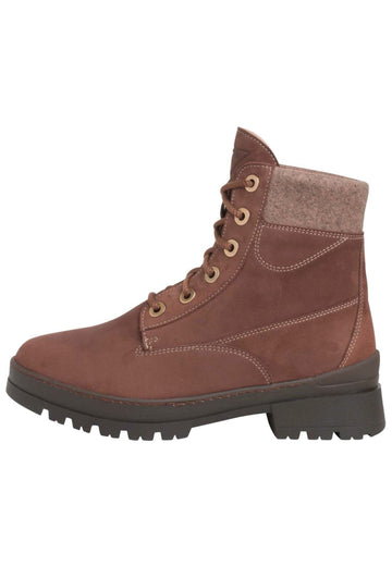 Stiefeletten Ganter Stiefelette Leder/Textil Braun/Rot Warmfutter