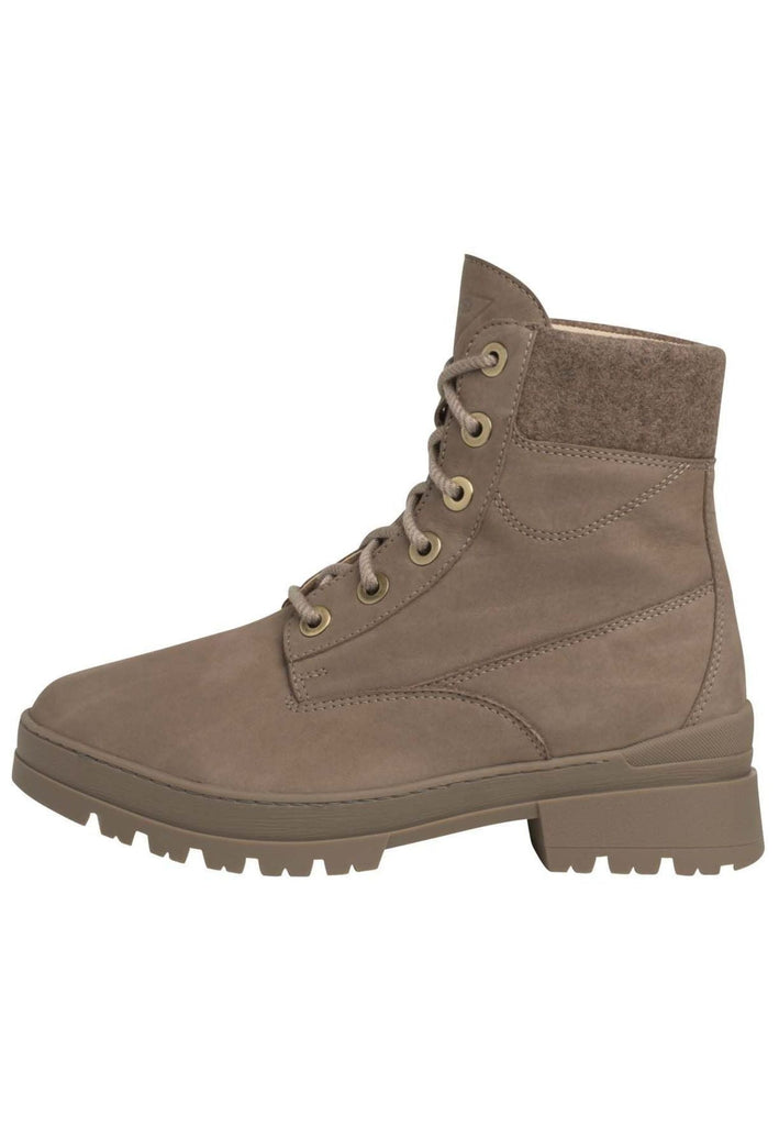 Stiefeletten Ganter Stiefelette Leder/Textil Taupe Warmfutter