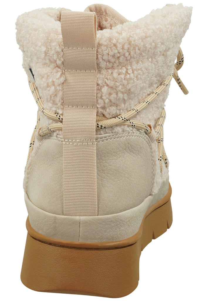 GAP Stiefelette Lederimitat/Textil Beige Warmfutter