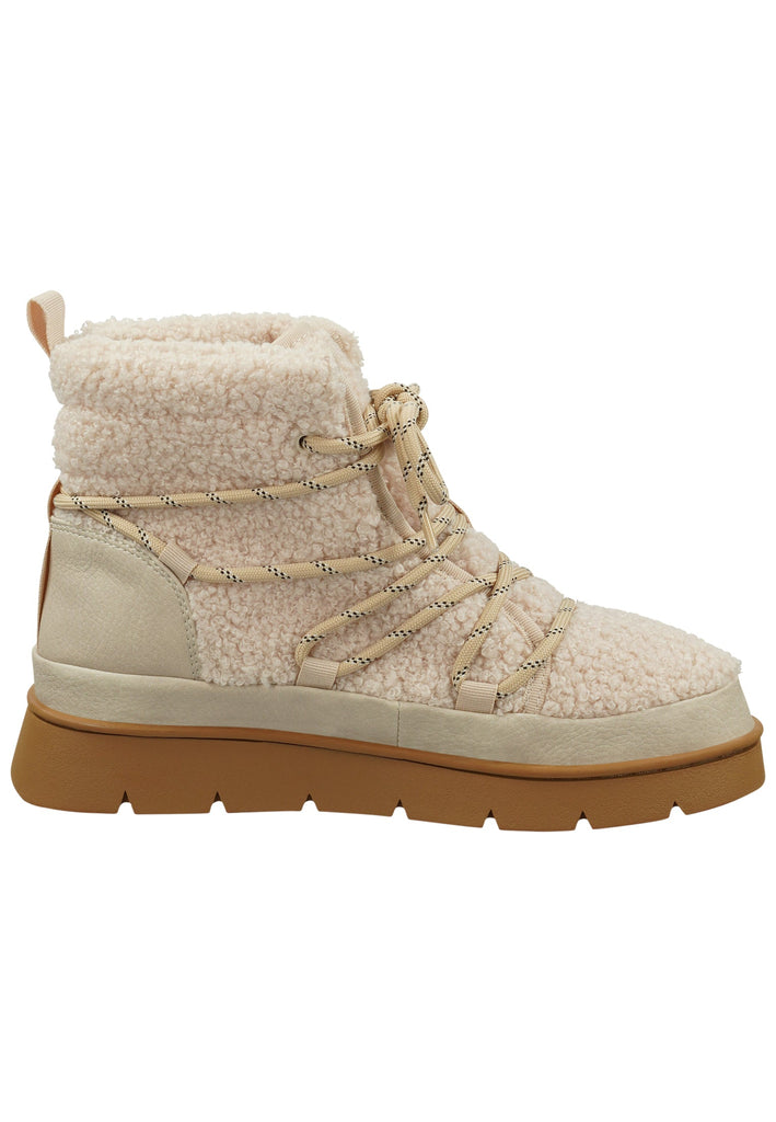 GAP Stiefelette Lederimitat/Textil Beige Warmfutter