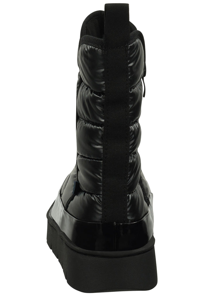 GAP Stiefelette Lederimitat/Textil Schwarz Warmfutter