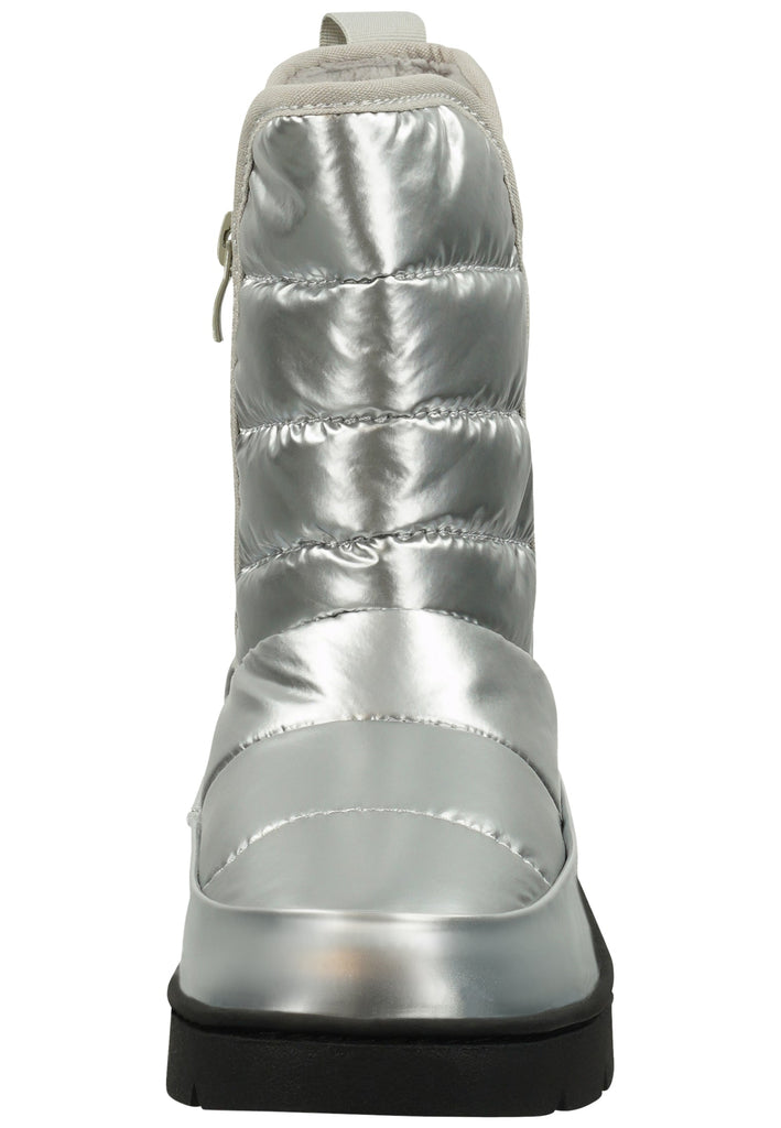 GAP Stiefelette Lederimitat/Textil Silber Warmfutter