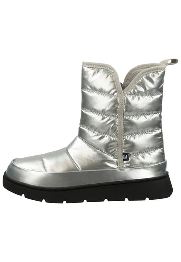 Stiefeletten GAP Stiefelette Lederimitat/Textil Silber Warmfutter