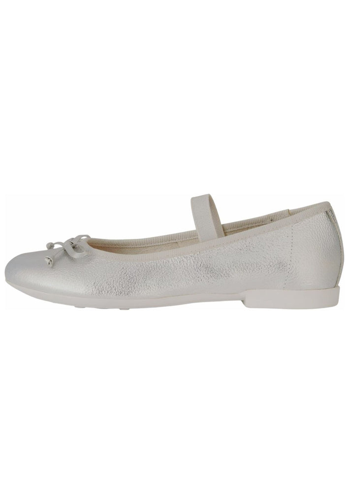 Ballerinas Geox Ballerinas Leder Silber
