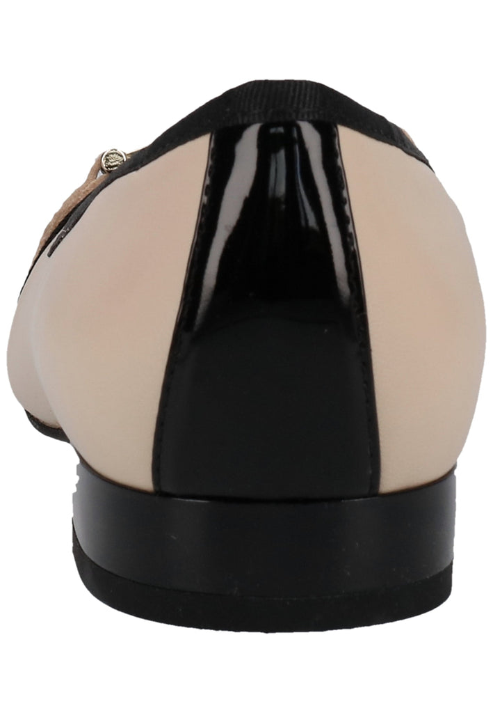 Geox Ballerinas Leder/Synthetik Beige/Schwarz