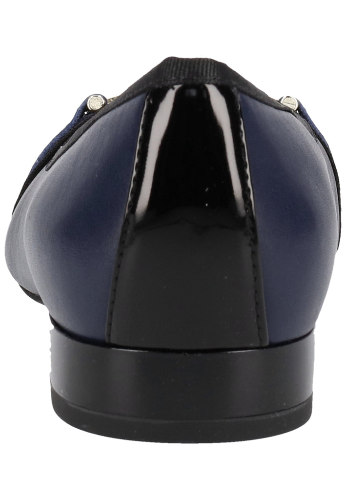 Geox Ballerinas Leder/Synthetik Blau/Schwarz
