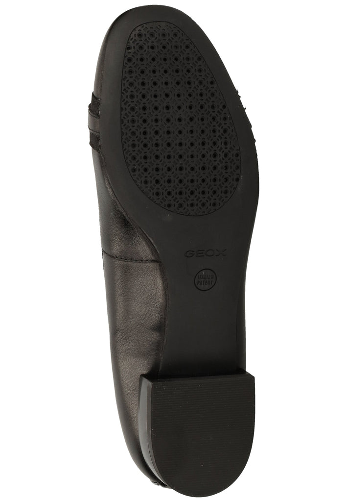 Geox Ballerinas Leder/Synthetik Schwarz