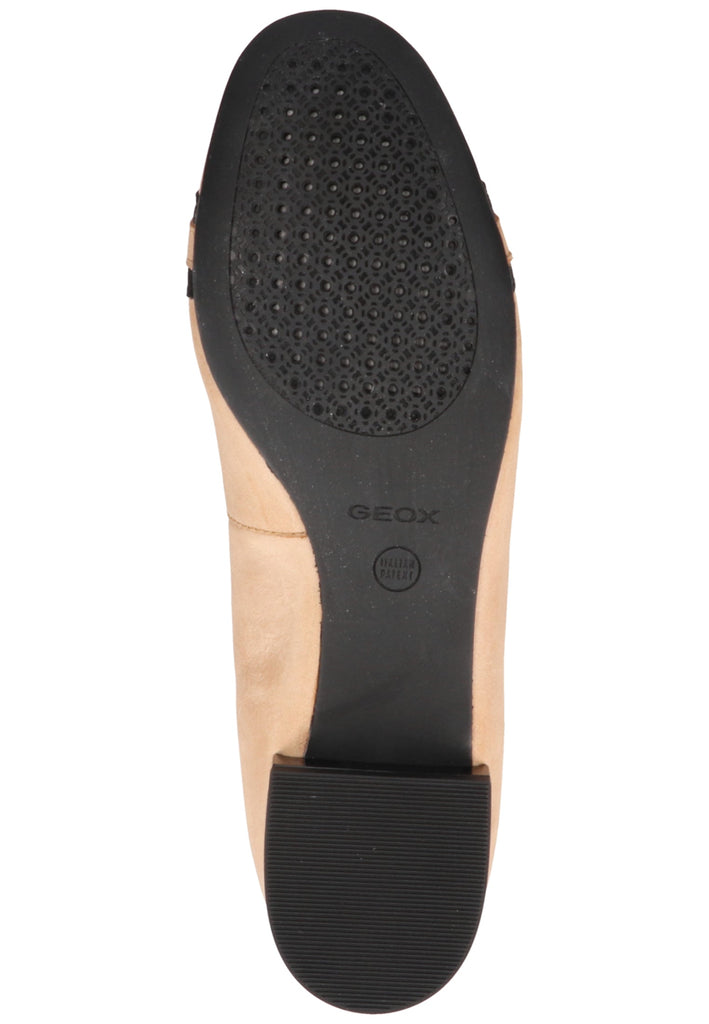 Geox Ballerinas Leder/Textil Hellbraun