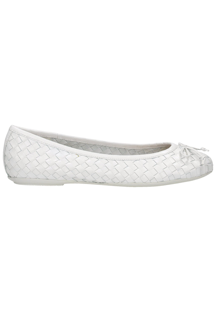 Geox Ballerinas Leder Weiß