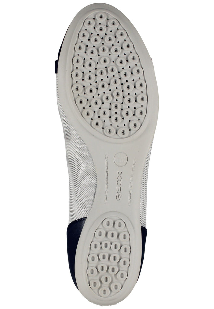 Geox Ballerinas Lederimitat/Textil Silber/Blau