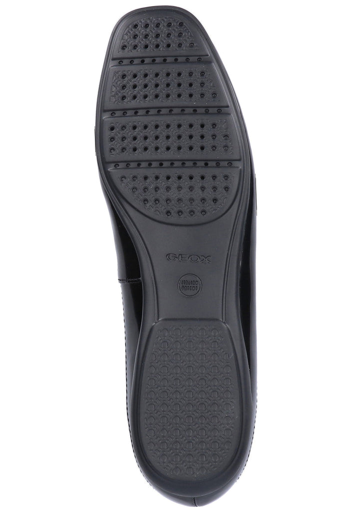 Geox Ballerinas Nappaleder Schwarz/Beige