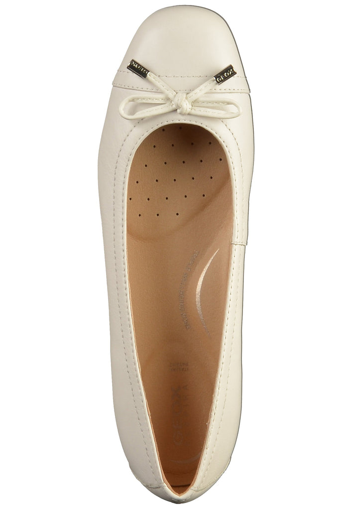 Geox Ballerinas Nappaleder Weiß