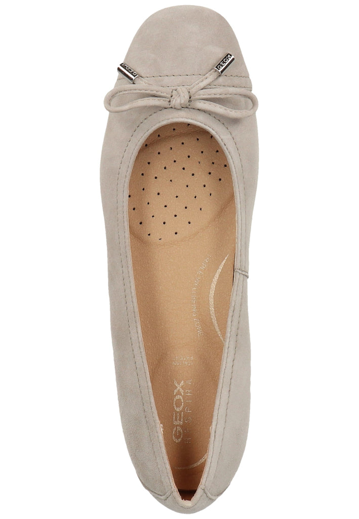 Geox Ballerinas Veloursleder Grau
