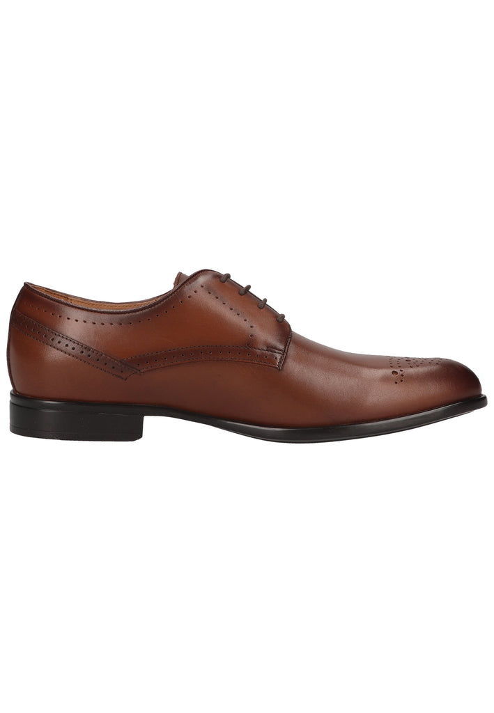 Geox Businessschuhe Glattleder Cognac