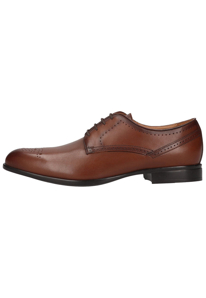 Geox Businessschuhe Glattleder Cognac