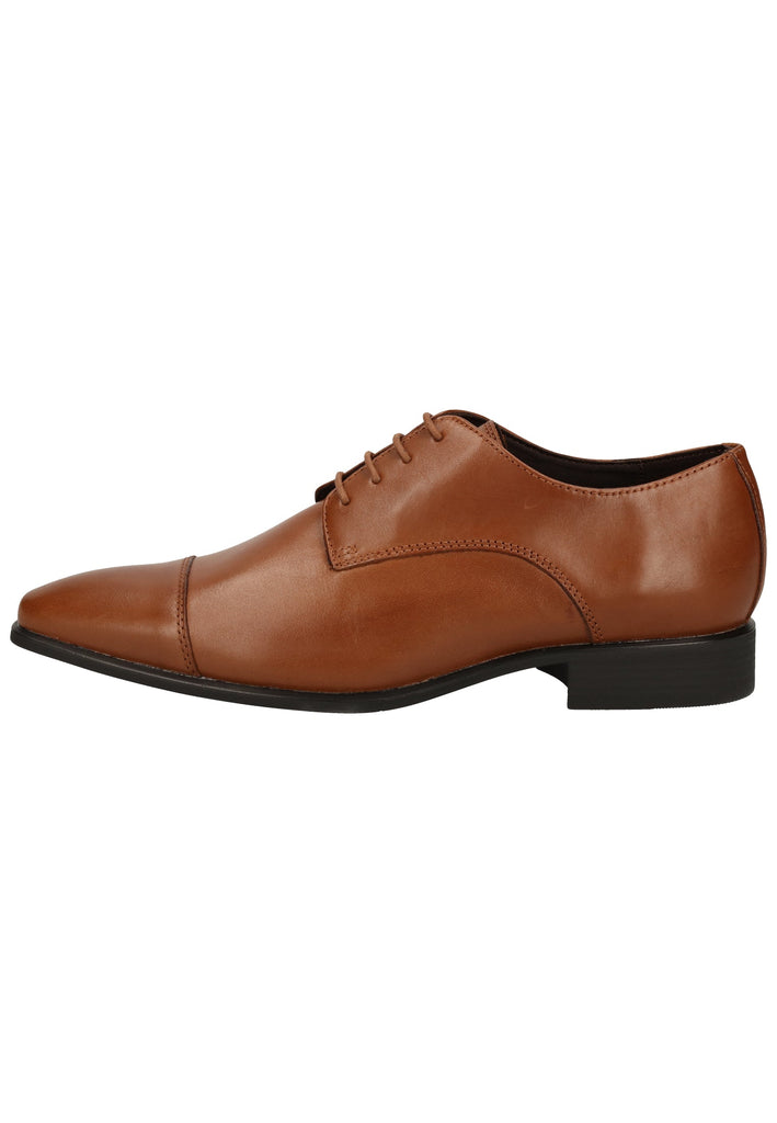Geox Businessschuhe Glattleder Cognac
