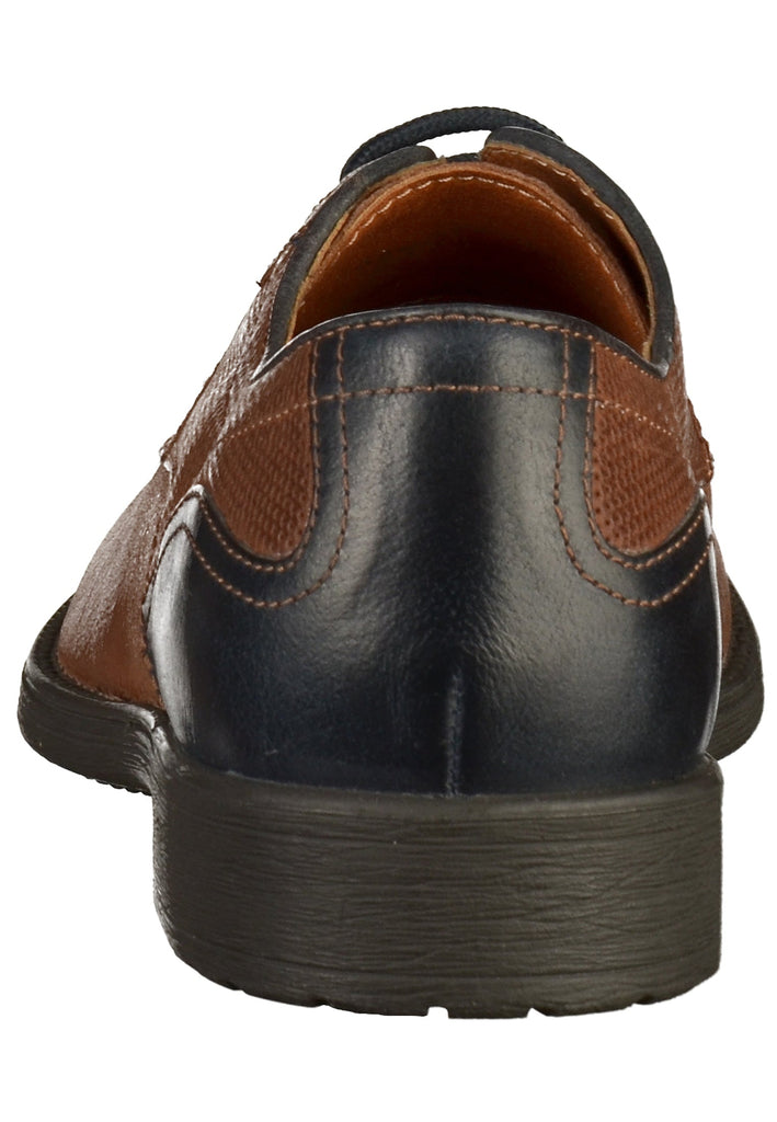 Geox Businessschuhe Glattleder Cognac