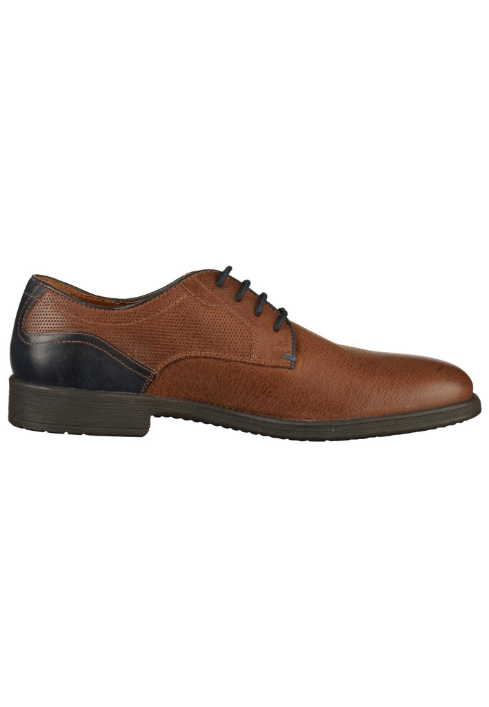 Geox Businessschuhe Glattleder Cognac