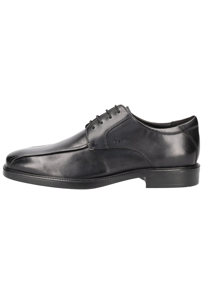 Halbschuhe Geox Businessschuhe Glattleder Schwarz