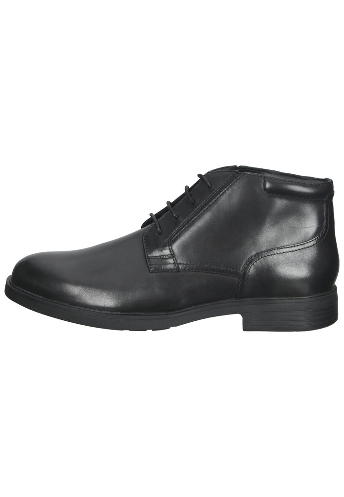 Halbschuhe Geox Businessschuhe Leder/Textil Schwarz