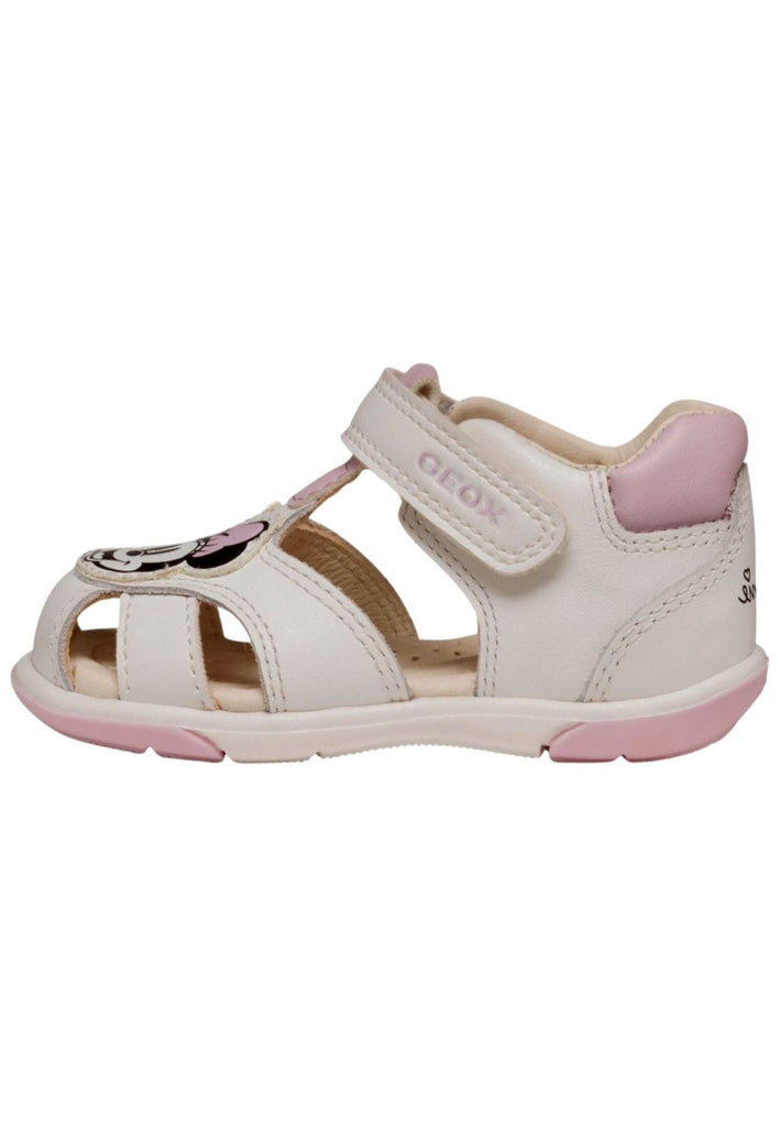 Halbschuhe Geox Halbschuhe Leder/Synthetik Weiß/Pink