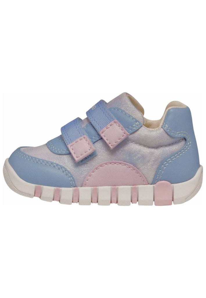 Halbschuhe Geox Halbschuhe Lederimitat/Textil Rosa/Hellblau