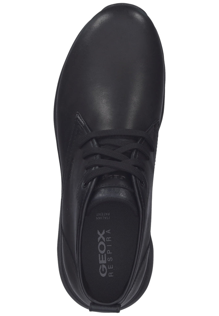 Geox Halbschuhe Glattleder Schwarz