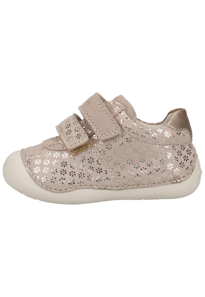 Geox Halbschuhe Leder Beige/Gold
