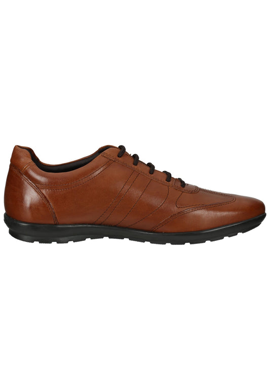 Geox Halbschuhe Leder/Nylon Mittelbraun