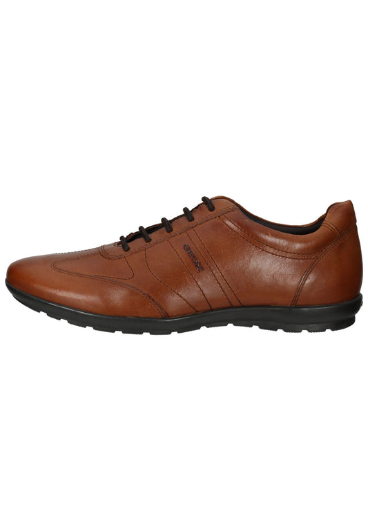 Geox Halbschuhe Leder/Nylon Mittelbraun