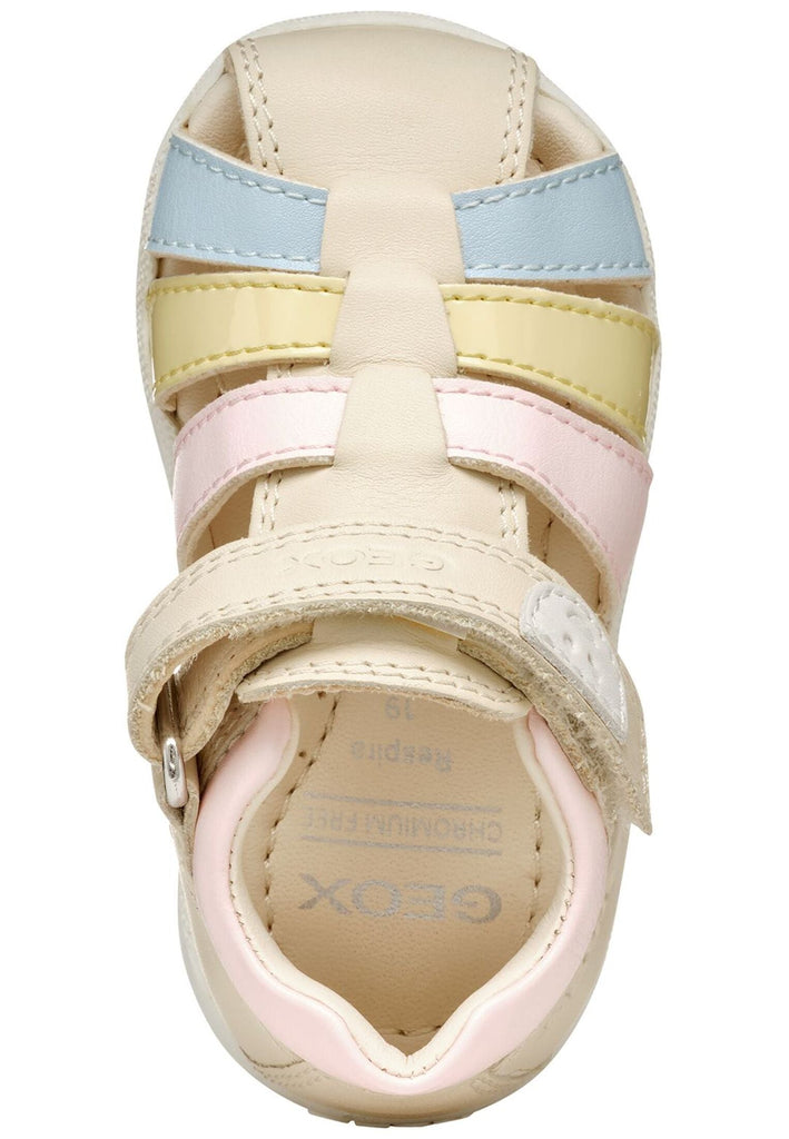 Geox Halbschuhe Leder/Synthetik Ivory