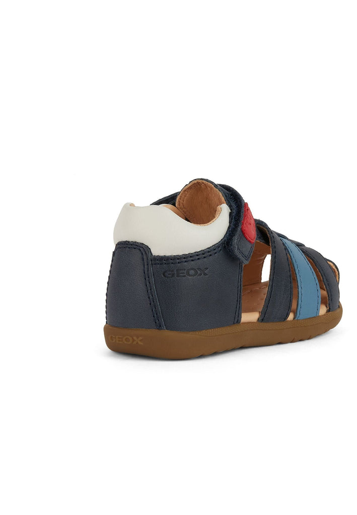 Geox Halbschuhe Leder/Synthetik Navy