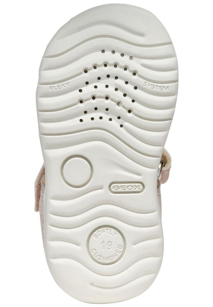 Geox Halbschuhe Leder/Synthetik Rosa/Weiß