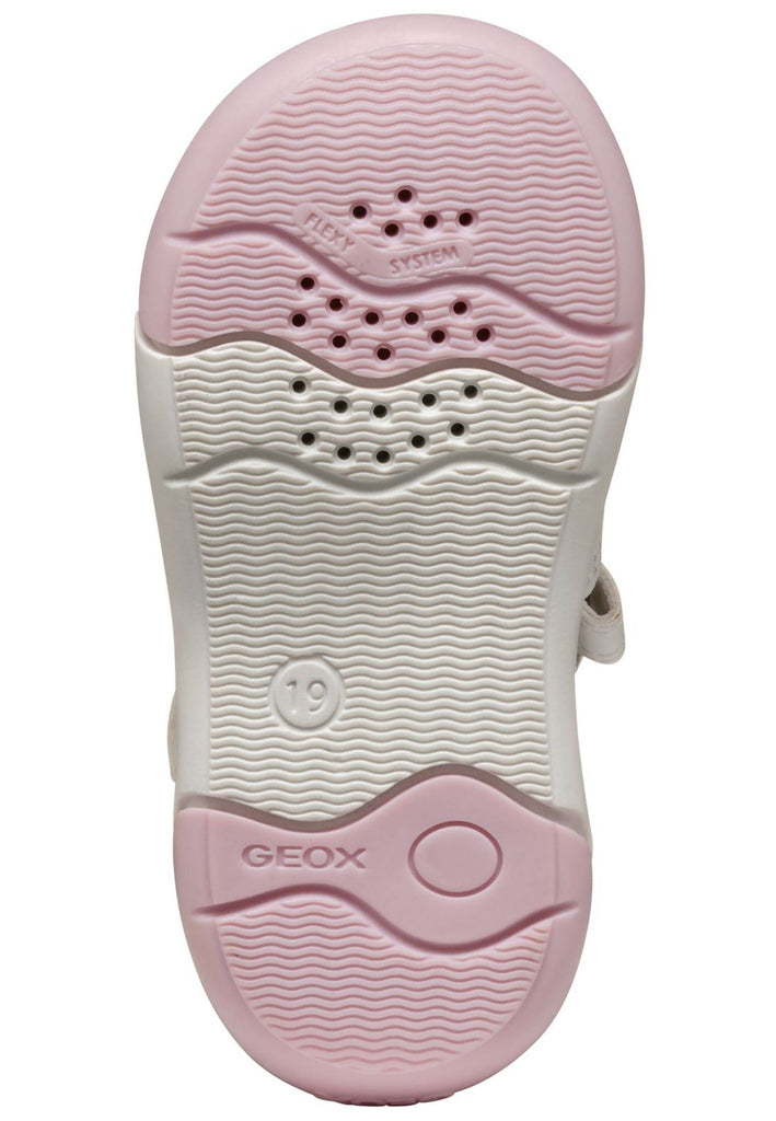 Geox Halbschuhe Leder/Synthetik Weiß/Pink