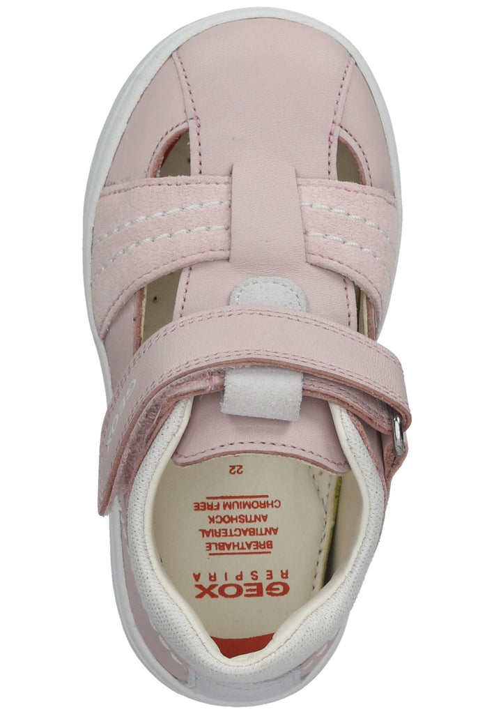 Geox Halbschuhe Leder/Textil Rosa/Weiß