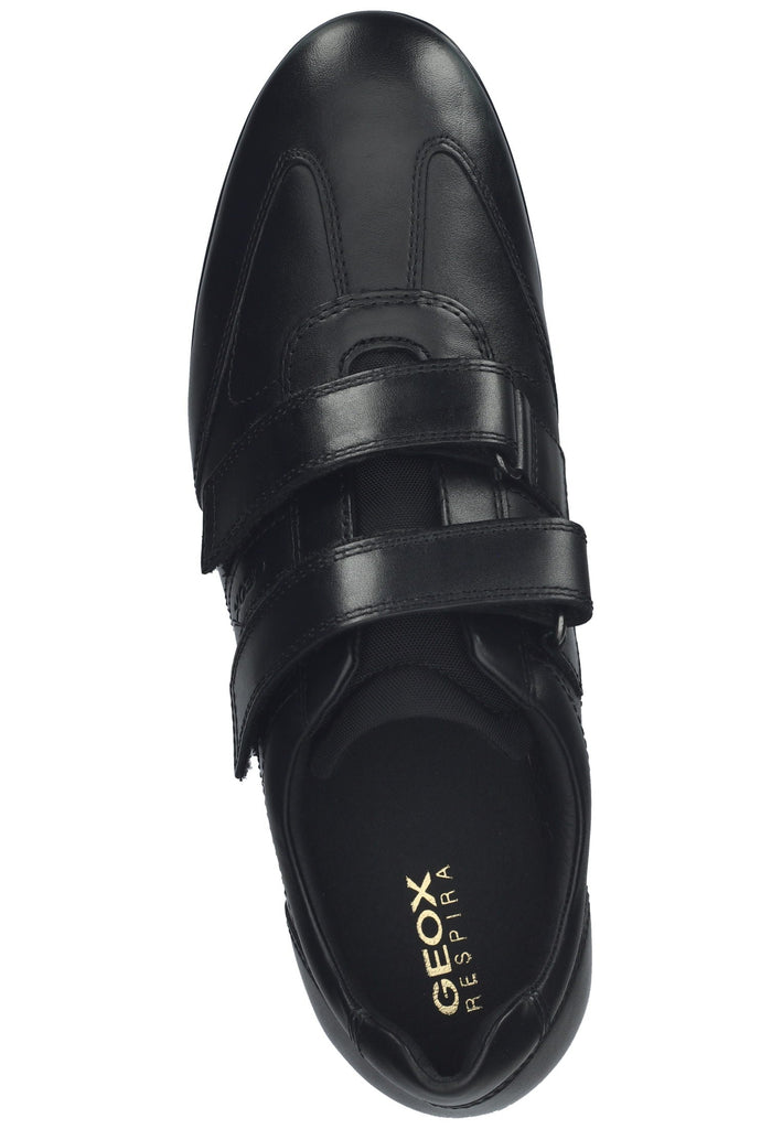 Geox Halbschuhe Leder/Textil Schwarz