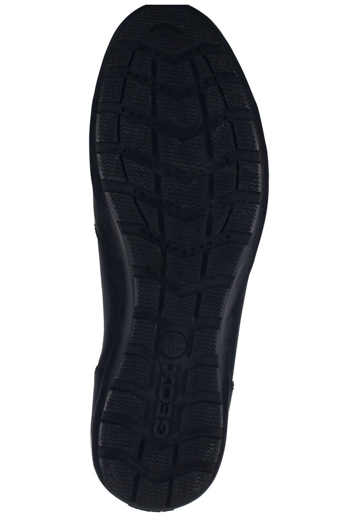 Geox Halbschuhe Leder/Textil Schwarz