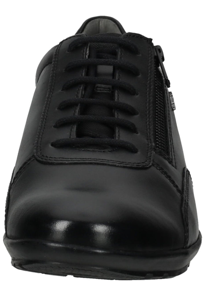 Geox Halbschuhe Leder/Textil Schwarz