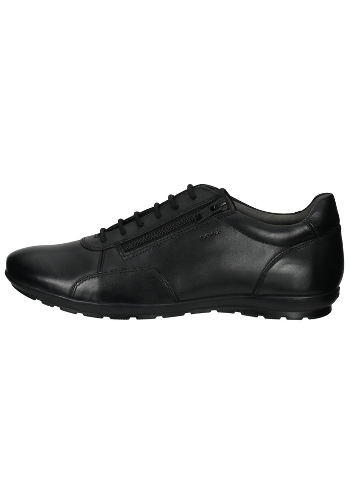 Geox Halbschuhe Leder/Textil Schwarz